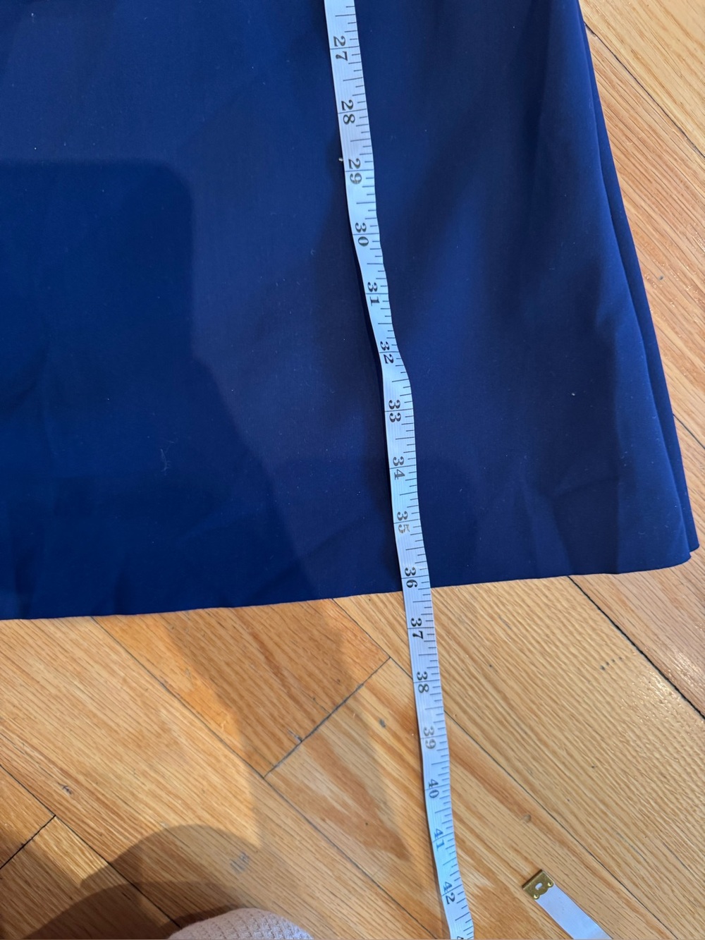Chiara Boni Navy Off-Shoulder Midi Dress with Front Cutout - Picture 4 of 10